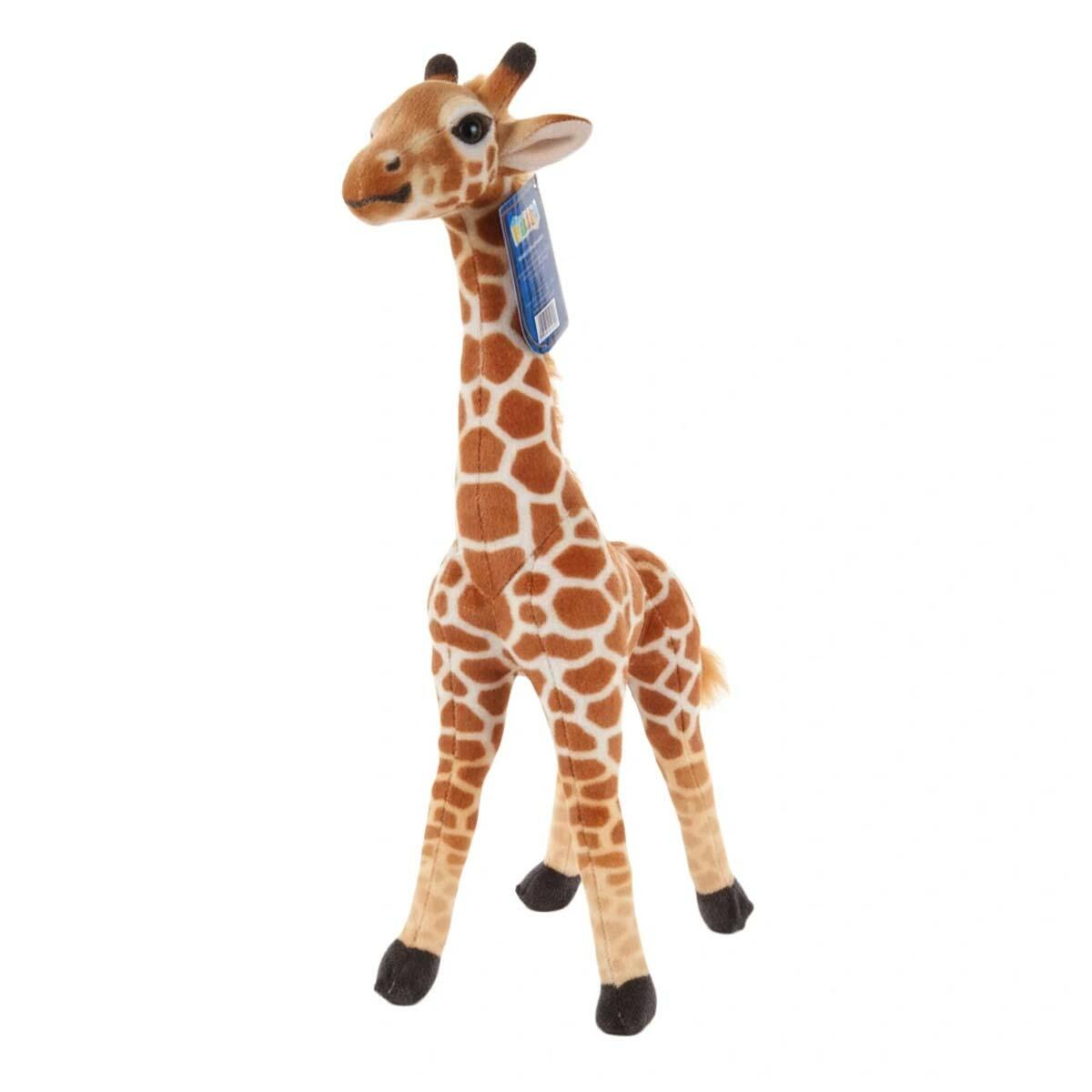 Peluş 40 cm Zürafa | 43 cm Boyunda Yumuşak Dolgu Oyuncak | Dekoratif Ve Eğitici Savana Hayvanı