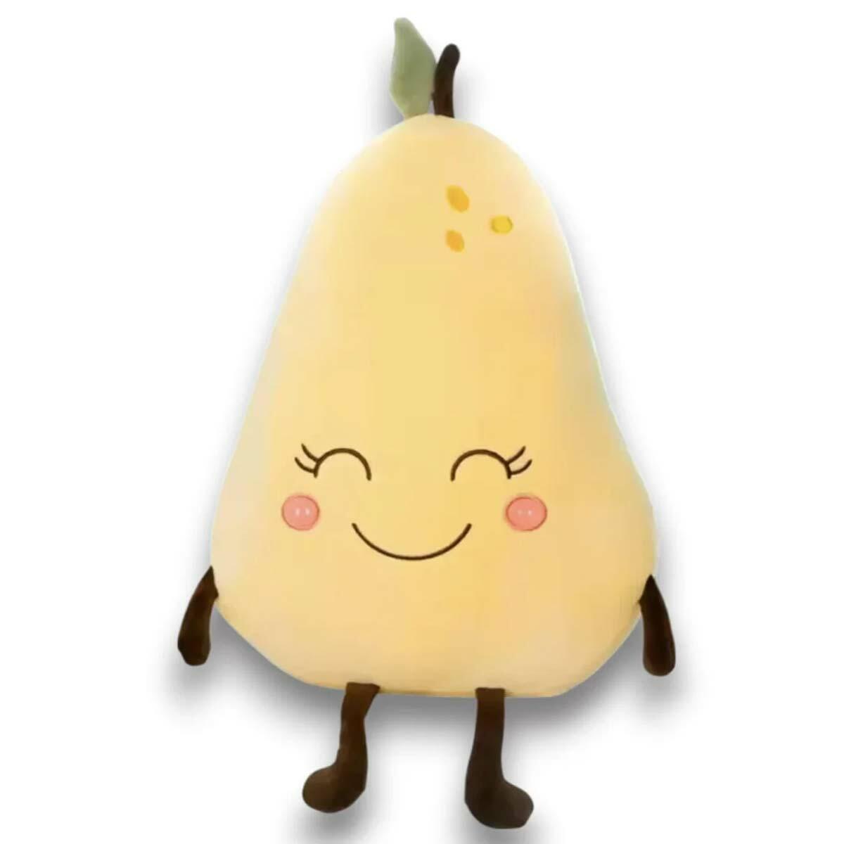 Pelüş Armut 30 cm | Welsoft Dokulu Tatlı Meyve Dostu | Güvenli Ve Yıkanabilir Uyku Arkadaşı
