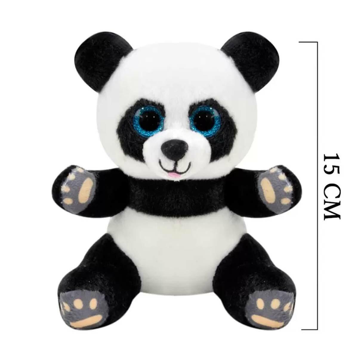 Pelüş Panda 15 cm | Welsoft Kumaş Ve Silikonlu Elyaf | Sağlıklı Ve Güvenli Uyku Arkadaşı