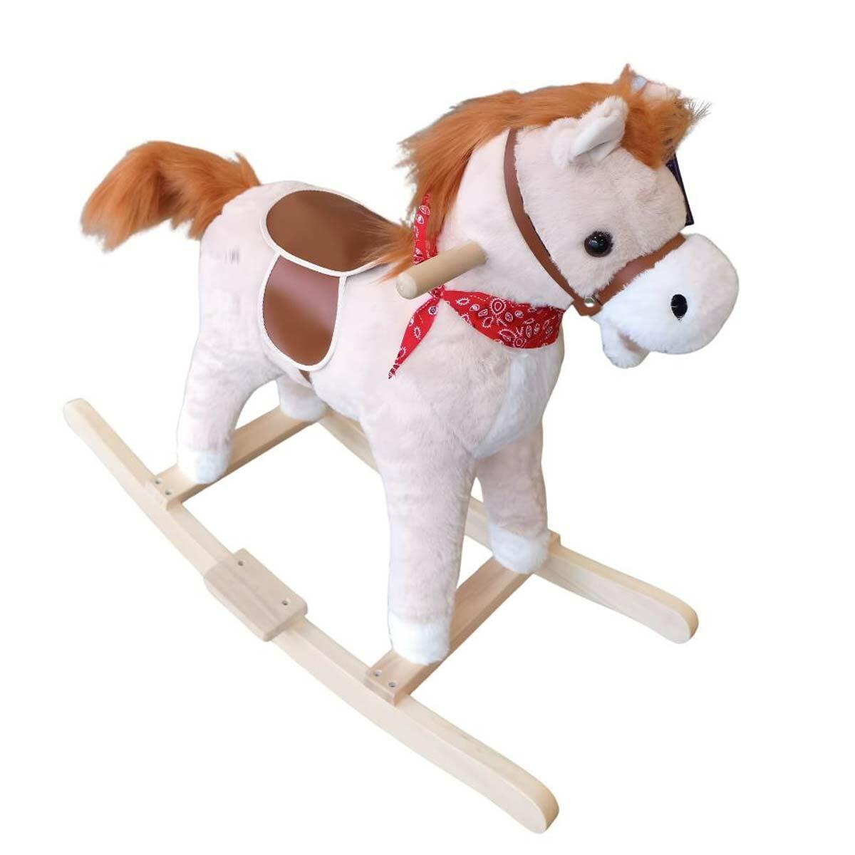 Peluş Sallanan At | Ses Efektli Ve Yumuşak Oturma Alanı | Feyza Oyuncak Gelişim Serisi