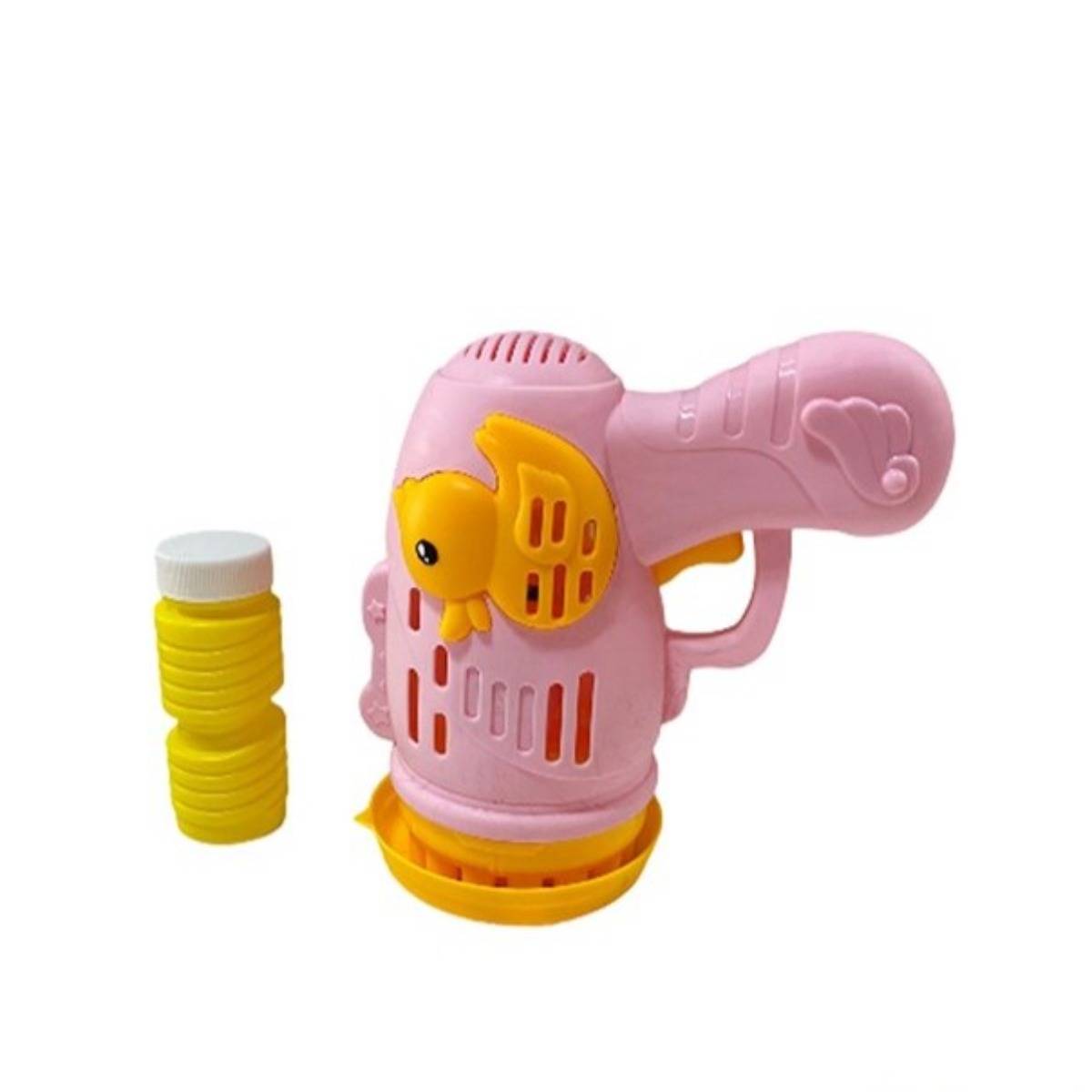 Pilli Ördekli Köpük Tabancası Pembe