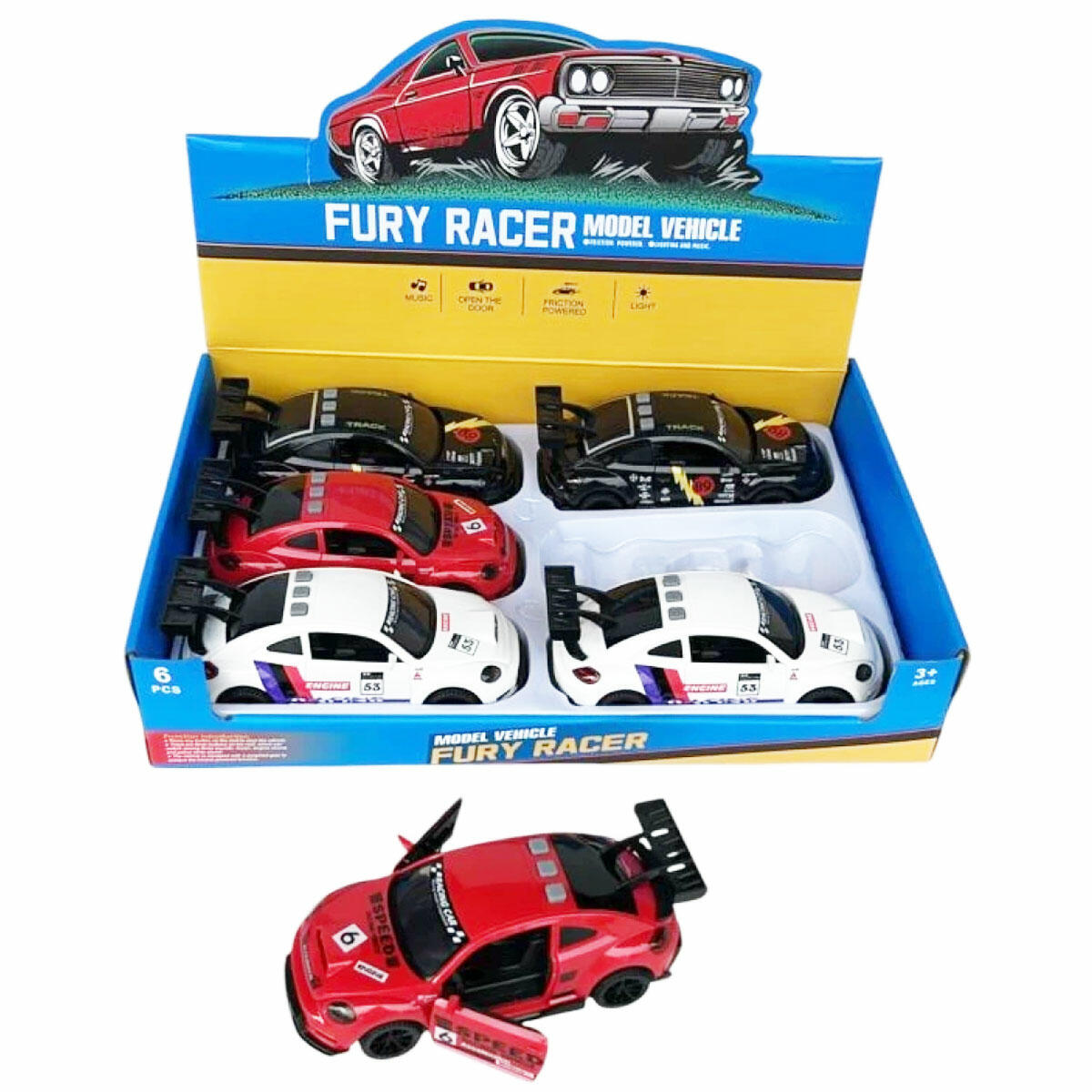 Pilli Işıklı Sesli Sürtmeli Beetle Oyuncak Araba | Kapıları Açılan Vosvos | Klasik ve Eğlenceli Figür Araba