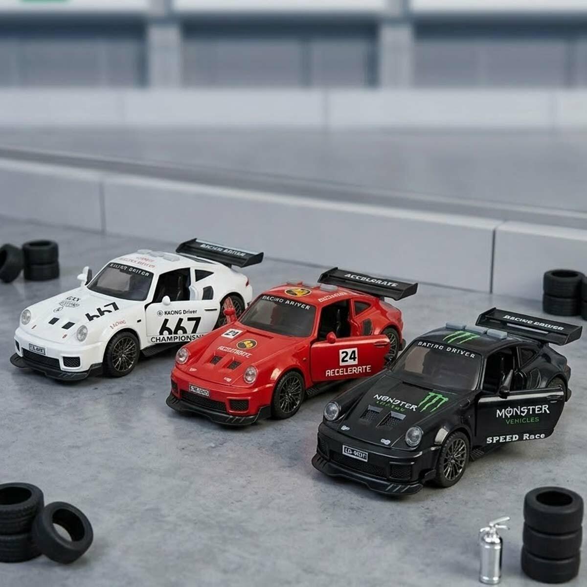 Pilli Işıklı Sesli Sürtmeli Spor Araba | Açılır Kapılı Yarış Aracı | Efektli Hızlı Kondisyon Arabası