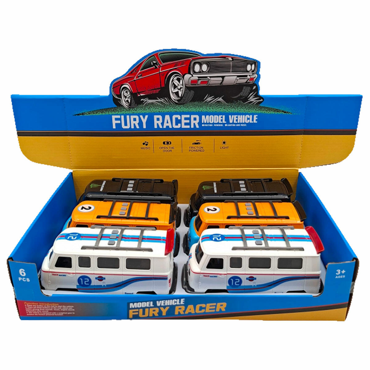 Pilli Işıklı Sesli Sürtmeli Vosvos Minibüs | Kapıları Açılan Nostaljik Karavan | 3 Renk Seçenekli Klasik Model Araç