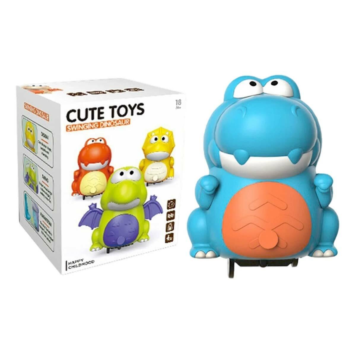 Pilli Manyetik Sallanan Ejderha Dinozor | Eğitici Emekleme Arkadaşı | Mıknatıslı Dinozor Treni