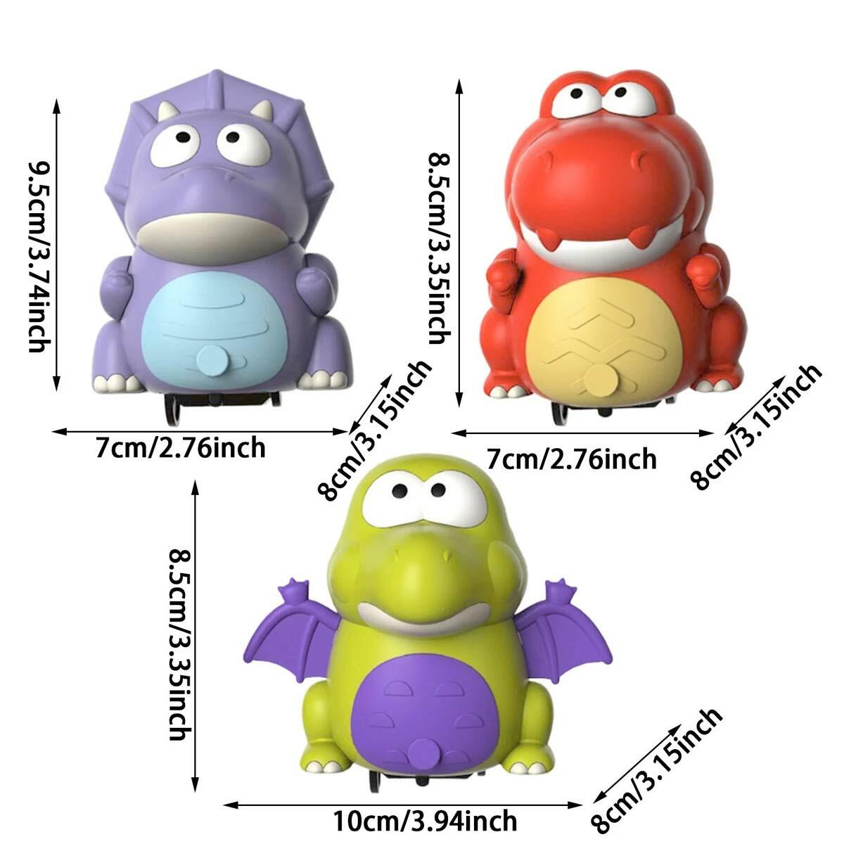 Pilli Manyetik Sallanan Ejderha Dinozor | Eğitici Emekleme Arkadaşı | Mıknatıslı Dinozor Treni