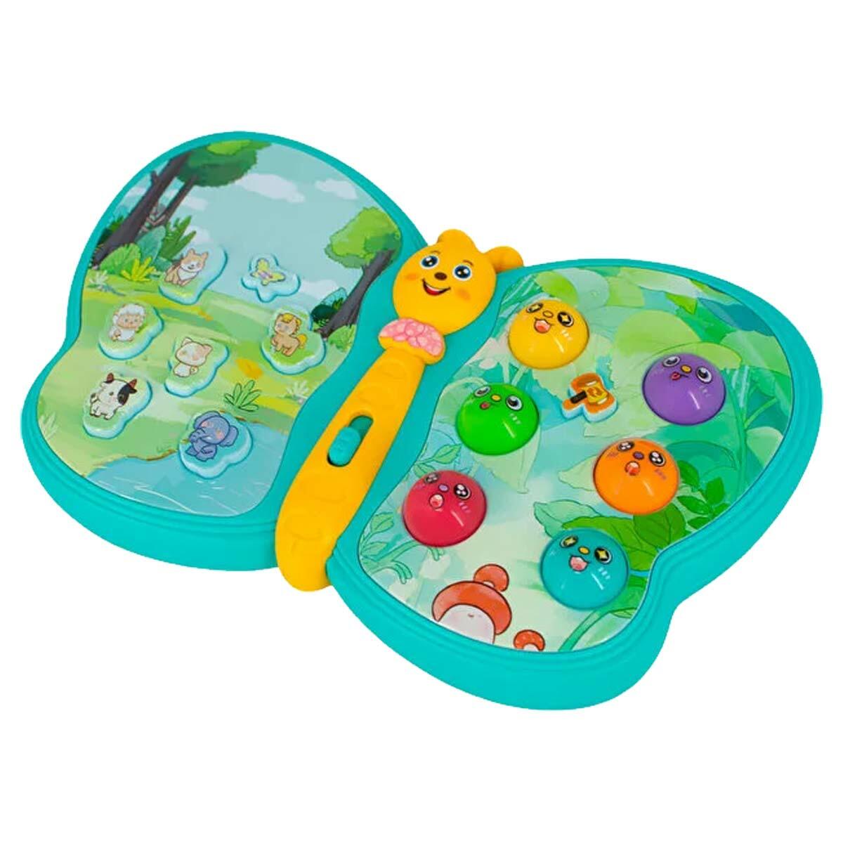 Pilli Müzikli Kelebek Piyano | Eğitici Ve Işıklı Bebek Piyanosu | 3 Modlu Müzik Seti