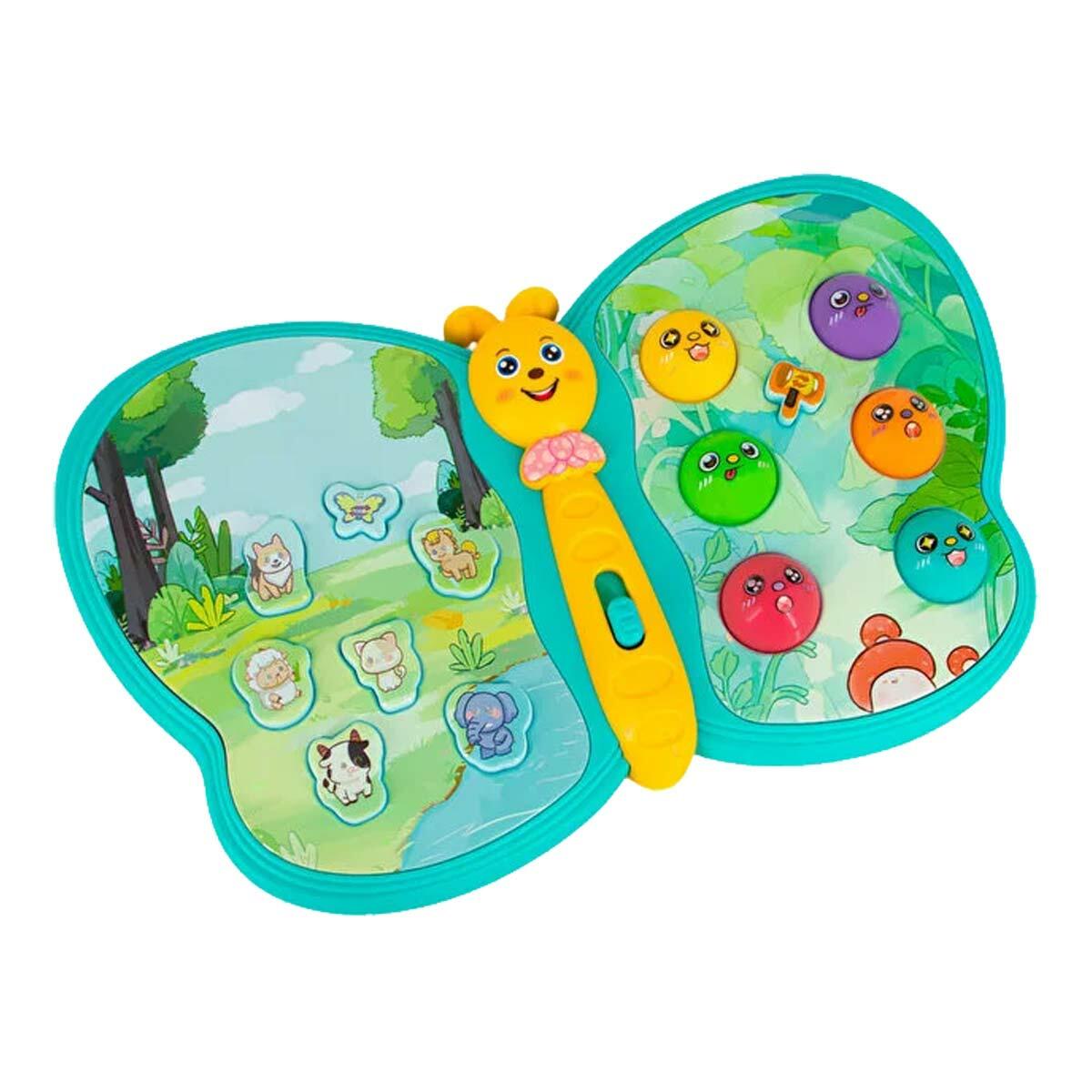 Pilli Müzikli Kelebek Piyano | Eğitici Ve Işıklı Bebek Piyanosu | 3 Modlu Müzik Seti