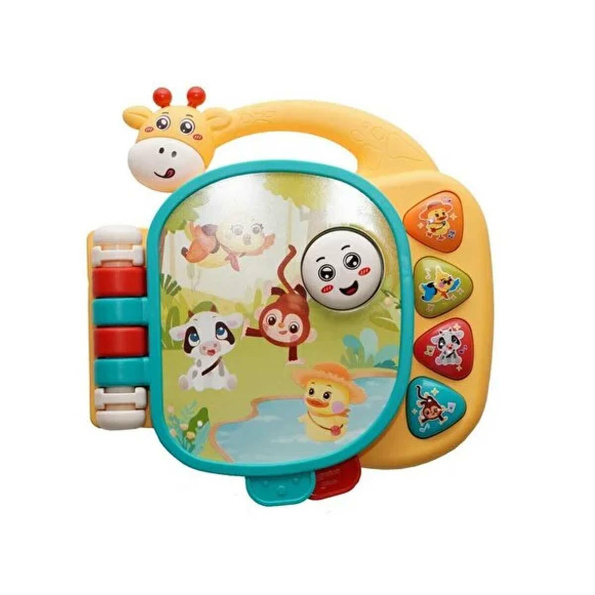 Pilli Müzikli Zürafa Kitap | 5 Sayfalı İnteraktif İlk Kitabım