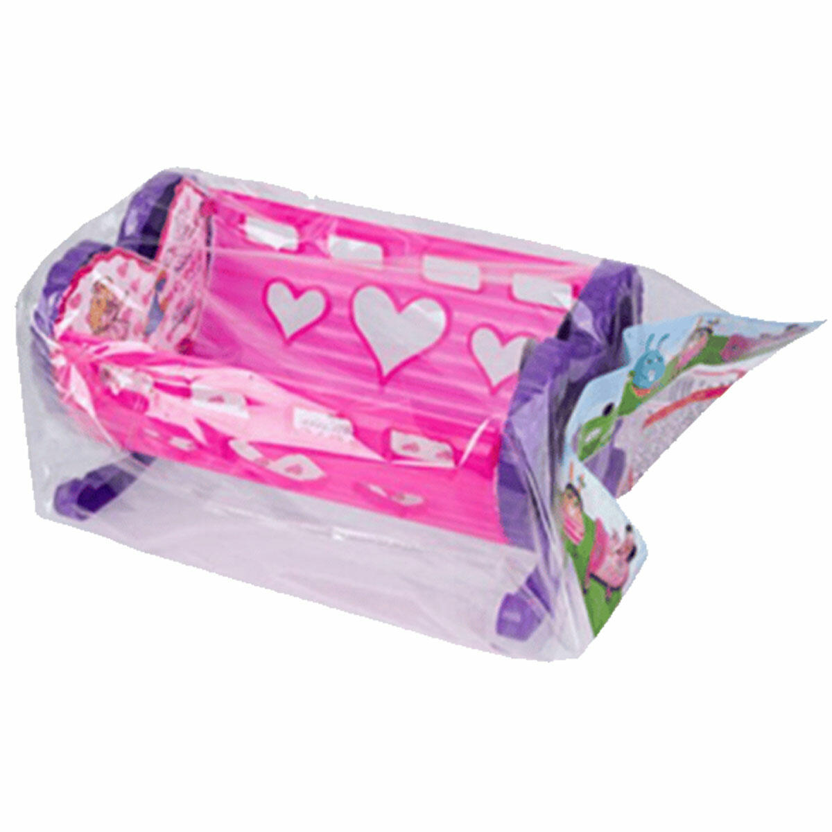 Plastik Küçük Beşik 27 cm | Oyuncak Bebek Yatağı | Eğitici Evcilik Oyun Aksesuarı