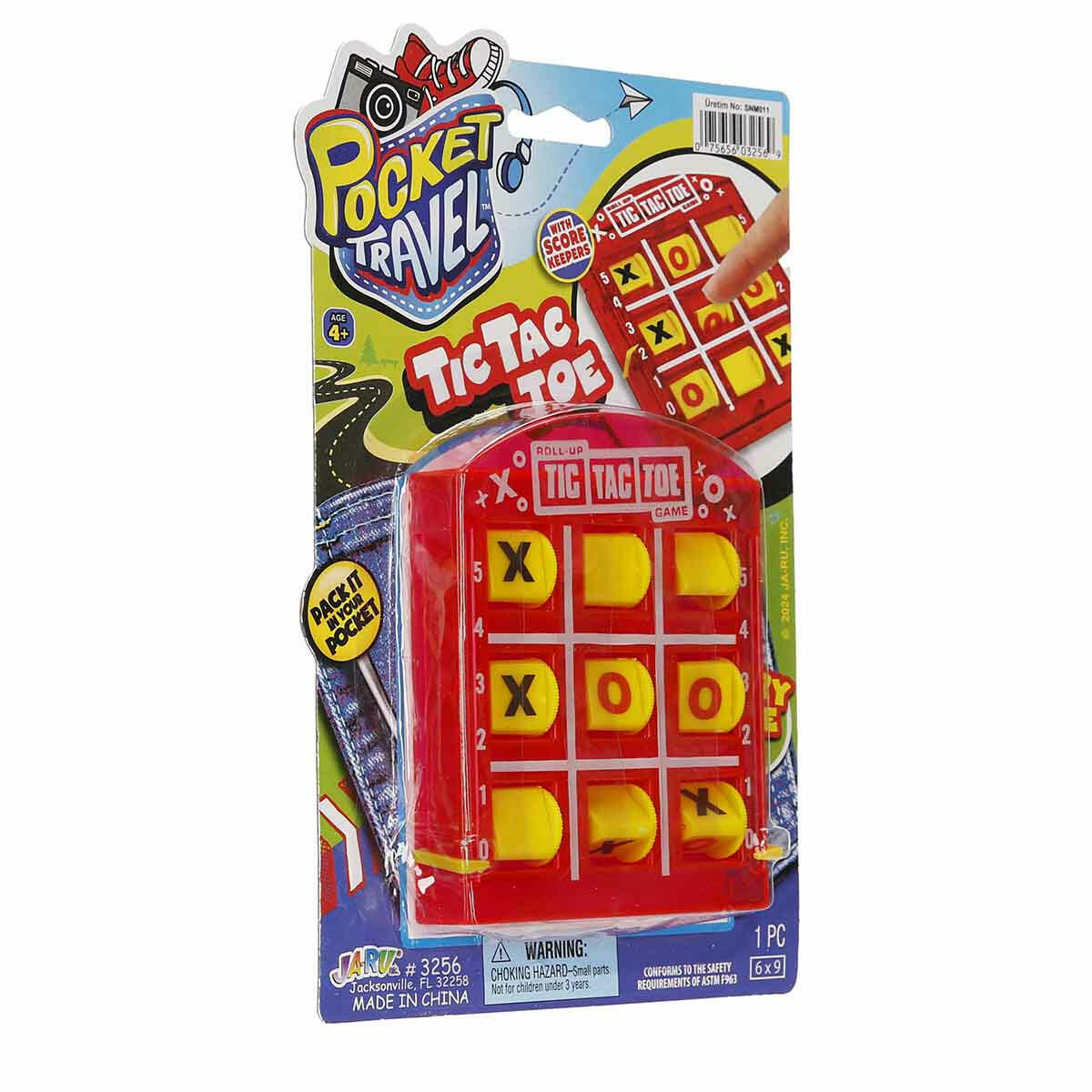 Pocket Travel Tic Tac Toe Oyunu | Taşınabilir Klasik X-O-X Zeka Oyunu | Seyahat Boy Strateji Seti