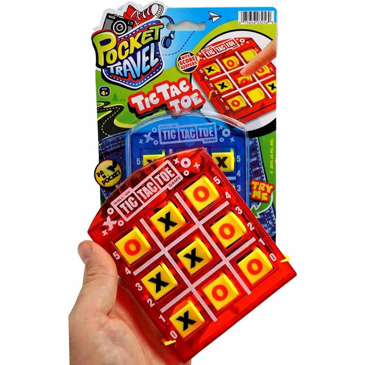 Pocket Travel Tic Tac Toe Oyunu | Taşınabilir Klasik X-O-X Zeka Oyunu | Seyahat Boy Strateji Seti