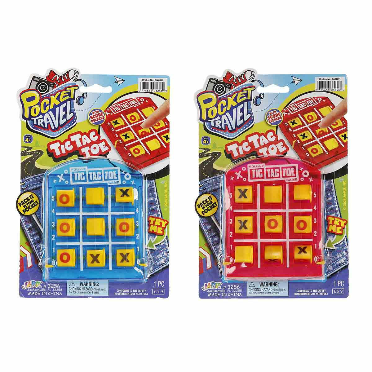 Pocket Travel Tic Tac Toe Oyunu | Taşınabilir Klasik X-O-X Zeka Oyunu | Seyahat Boy Strateji Seti