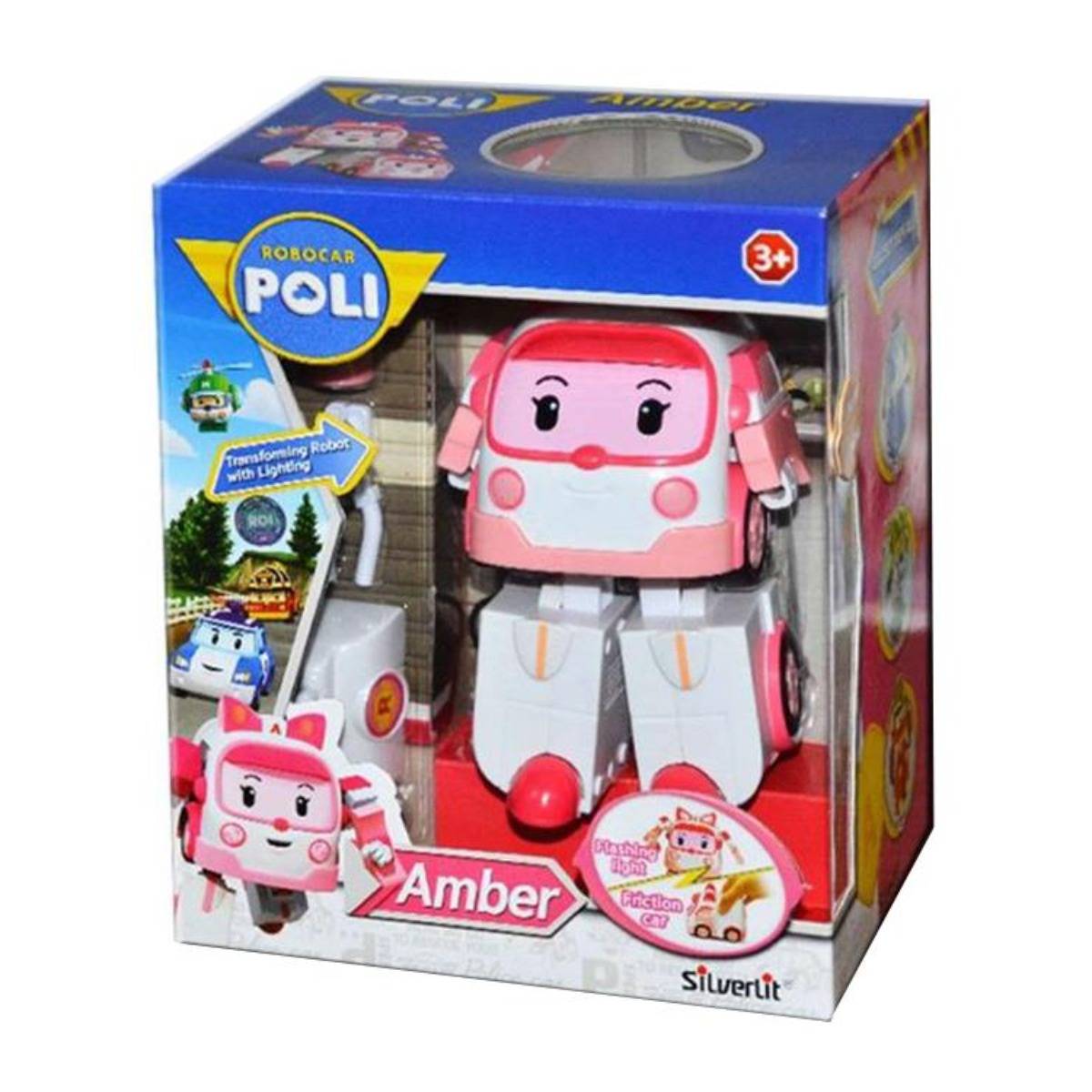 Robocar Poli Işıklı Dönüşen Figür Amber