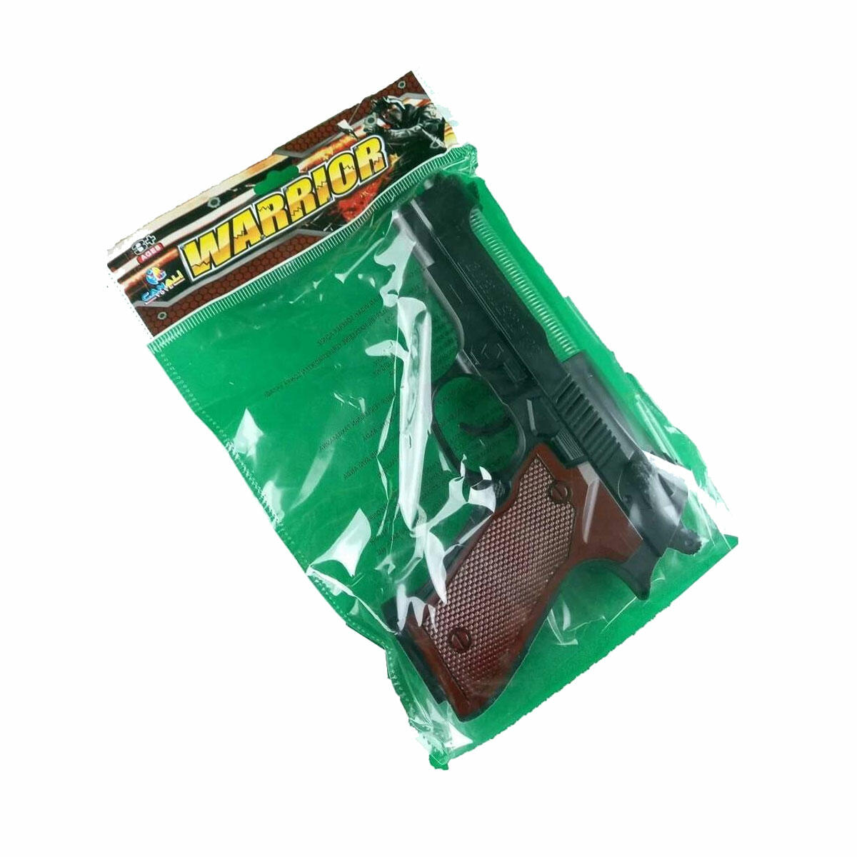 Poşetli Lazerli Sesli Oyuncak Tabanca | 21 cm CanAli Toys CNL-3806 | Işıklı ve Sesli Aksiyon Silahı | Feyza Oyuncak