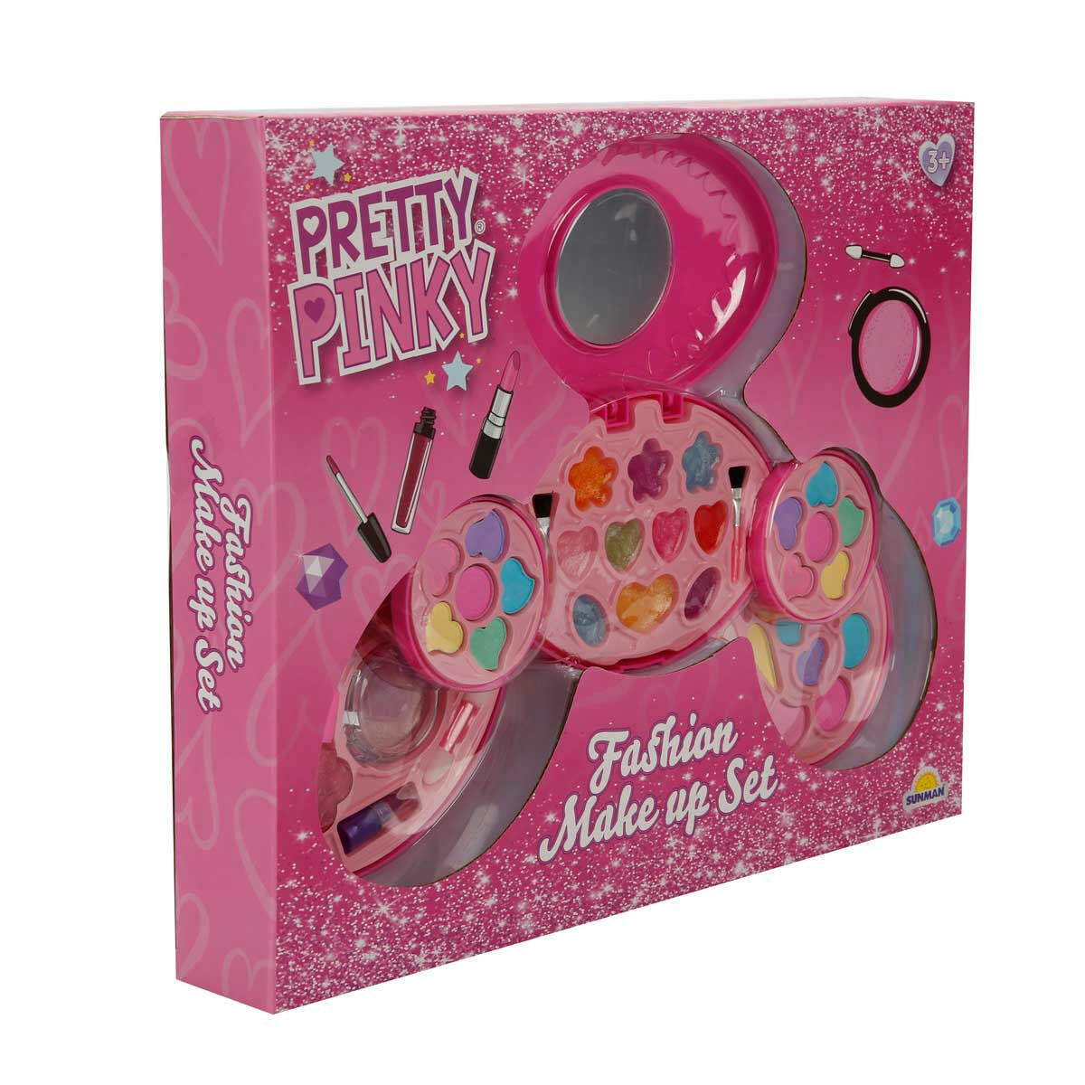 Pretty Pinky Aynalı 5 Katlı Makyaj Güzellik Seti | 32 Renk Far ile Özgüven Gelişimi