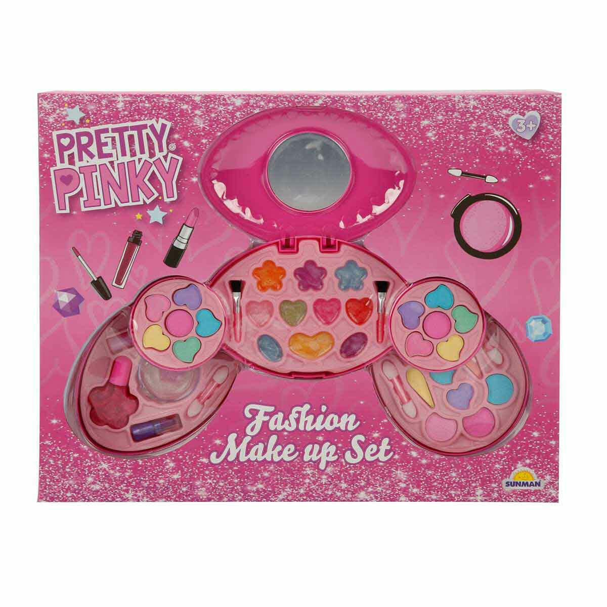 Pretty Pinky Aynalı 5 Katlı Makyaj Güzellik Seti | 32 Renk Far ile Özgüven Gelişimi