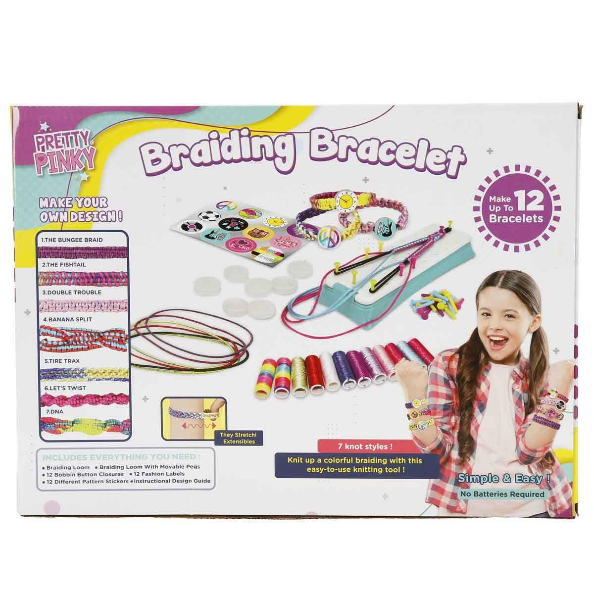 Pretty Pinky Örgü Bileklik Yapım Seti | 12 Adet DIY Tasarım Stüdyosu