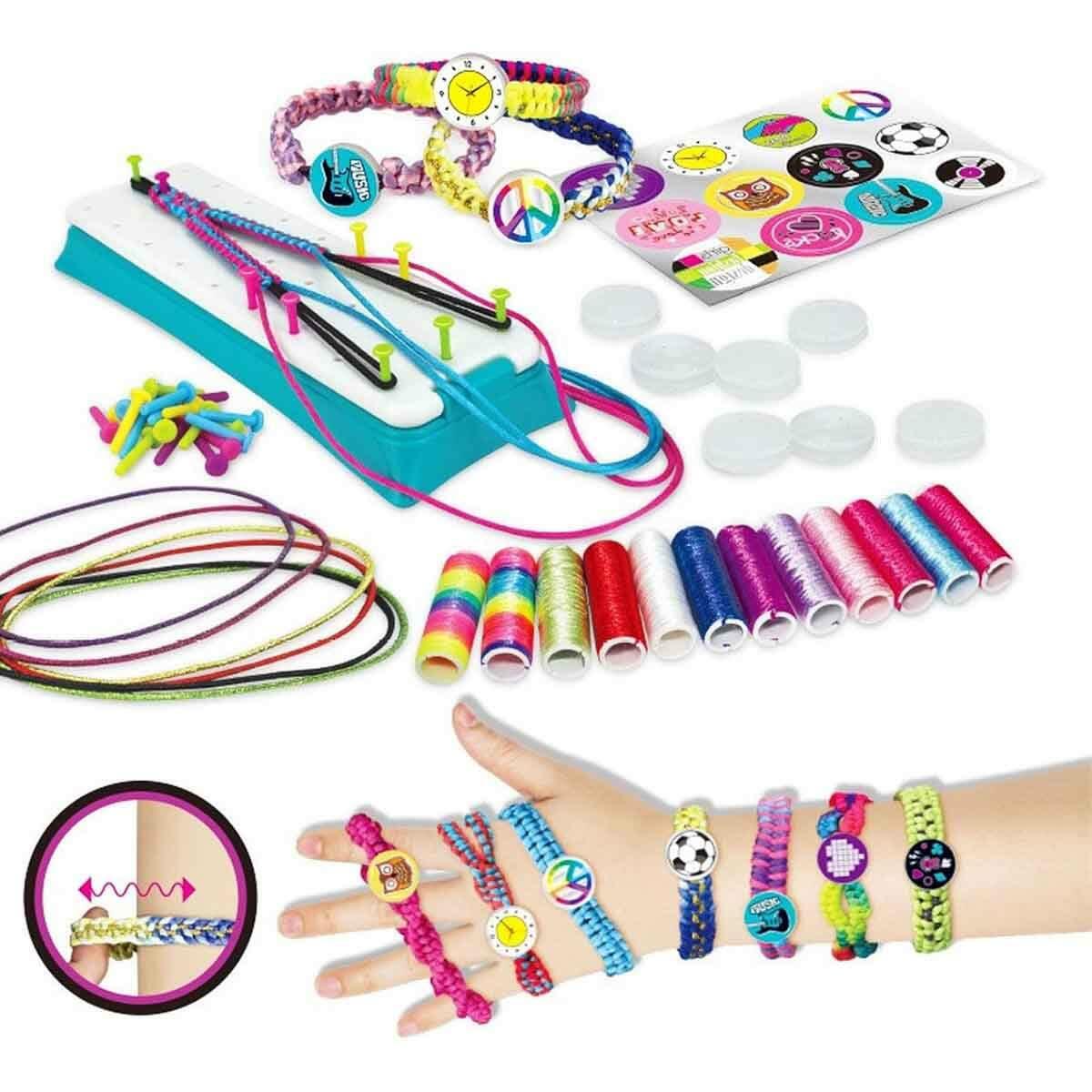 Pretty Pinky Örgü Bileklik Yapım Seti | 12 Adet DIY Tasarım Stüdyosu