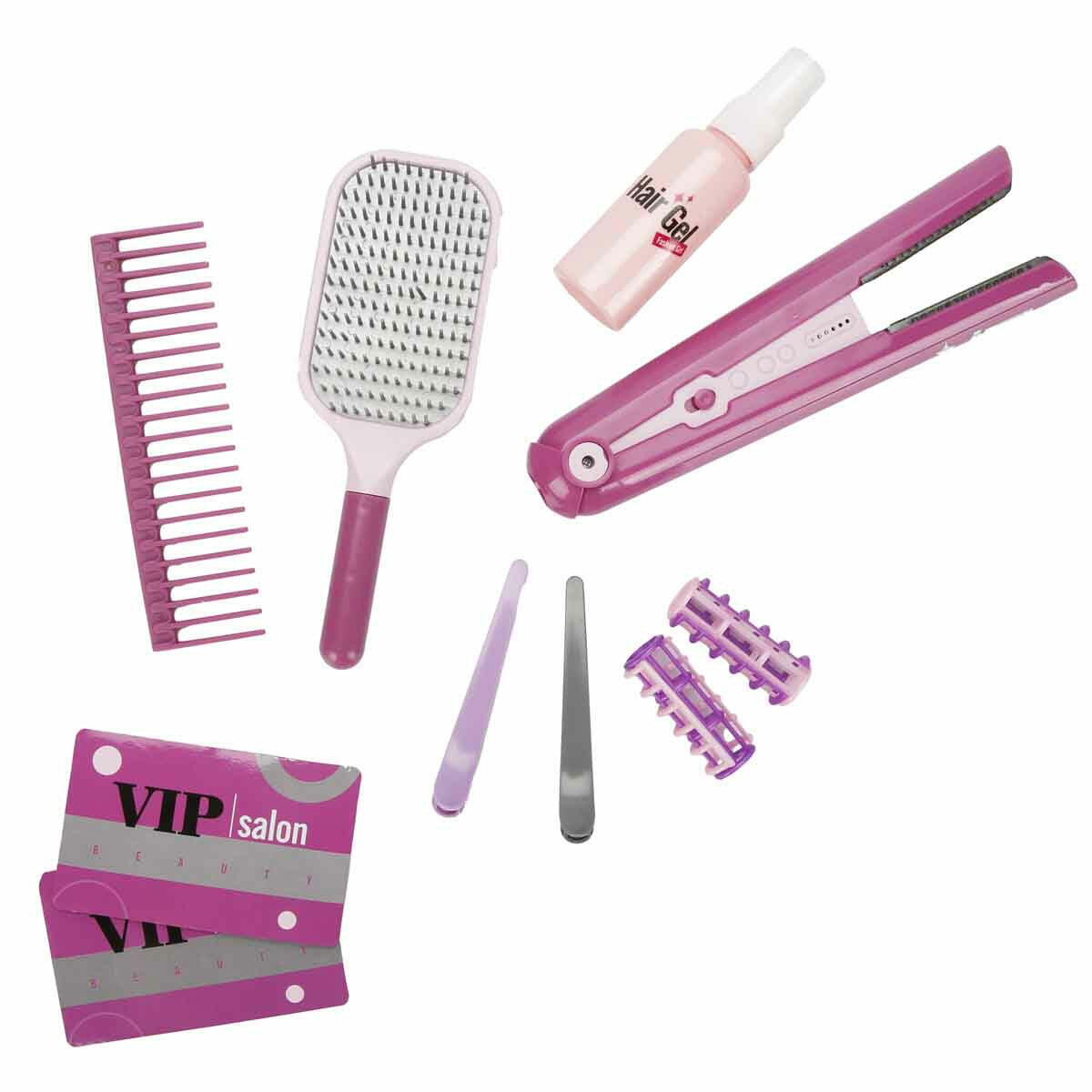 Pretty Pinky Sesli ve Işıklı Saç Tasarımı Güzellik Seti | Saç Kurutma Makinesi veya Düzleştiricili 2 Model Seçeneği