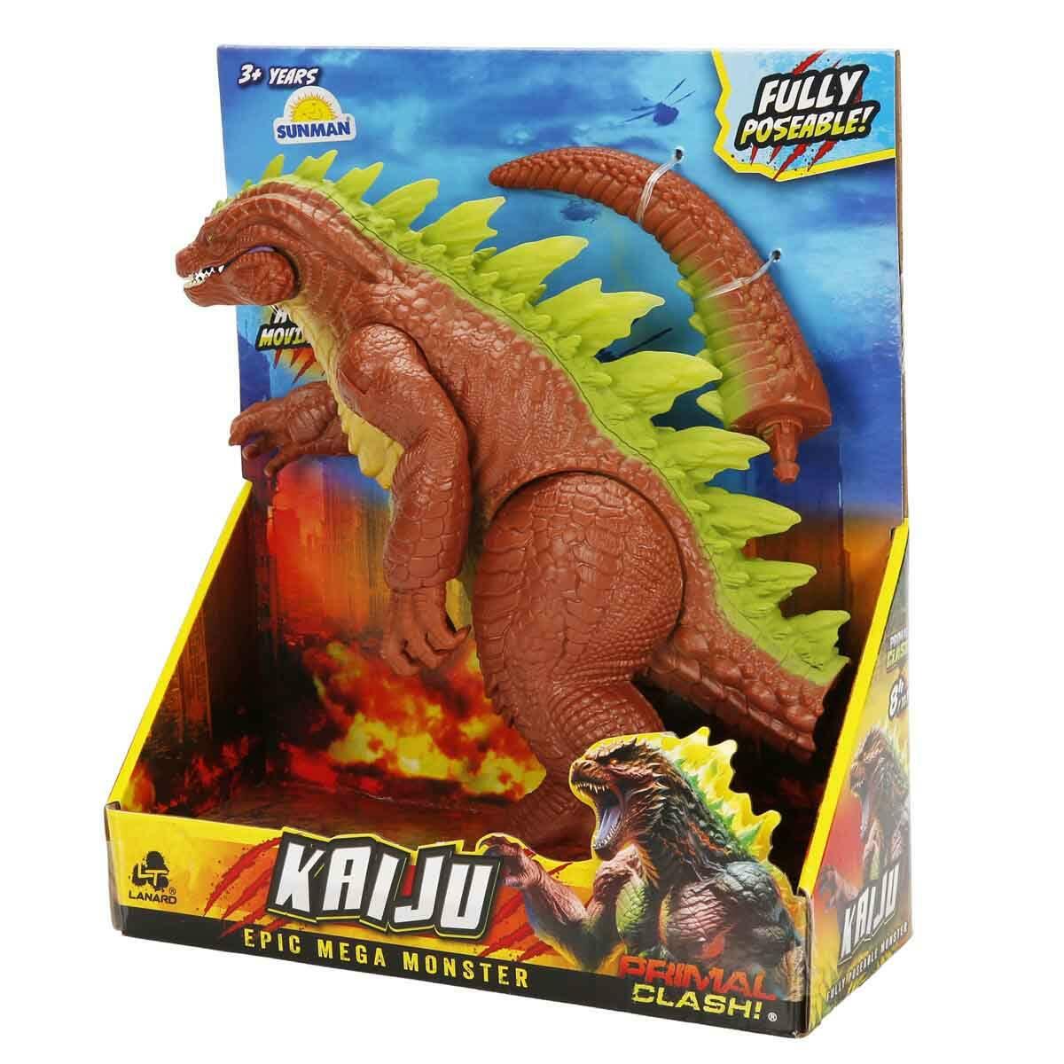Primal Clash Kaiju Eklemli Figür 20 cm | 9 Eklem Noktalı Hareketli Dev Canavar | Canavarların Kralı Aksiyon Figürü