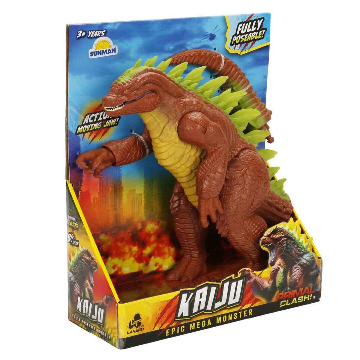 Primal Clash Kaiju Eklemli Figür 20 cm | 9 Eklem Noktalı Hareketli Dev Canavar | Canavarların Kralı Aksiyon Figürü