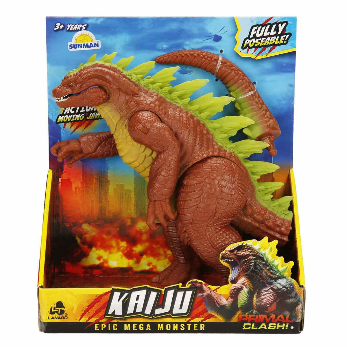 Primal Clash Kaiju Eklemli Figür 20 cm | 9 Eklem Noktalı Hareketli Dev Canavar | Canavarların Kralı Aksiyon Figürü