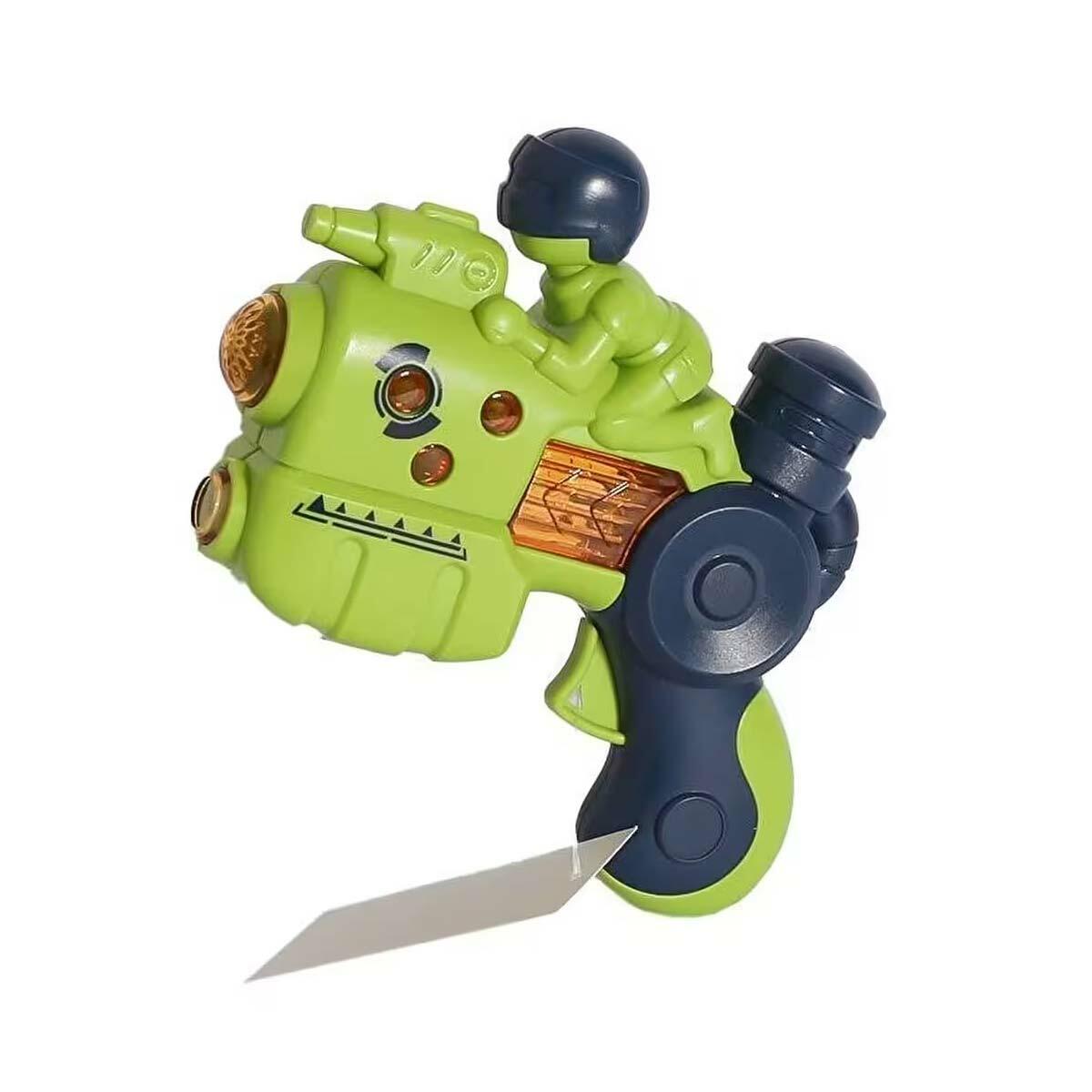 Işıklı Ve Sesli Projeksiyonlu Adam Temalı Tabanca | Askeri Görsel Efektli Mini Oyuncak | 12 cm Taşınabilir Macera Silahı