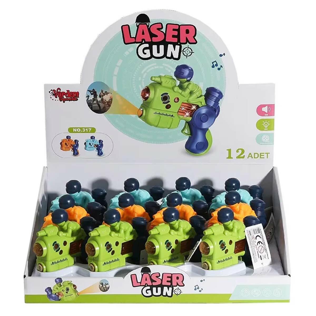 Işıklı Ve Sesli Projeksiyonlu Adam Temalı Tabanca | Askeri Görsel Efektli Mini Oyuncak | 12 cm Taşınabilir Macera Silahı