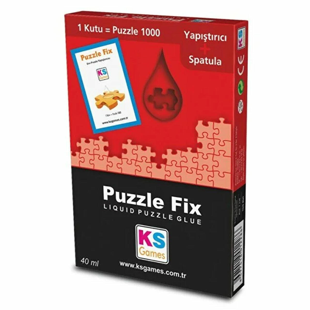 Puzzle Fix Puzzle Yapıştırıcısı 40 ml + Spatula - 1000 Parçalık Puzzle İçin