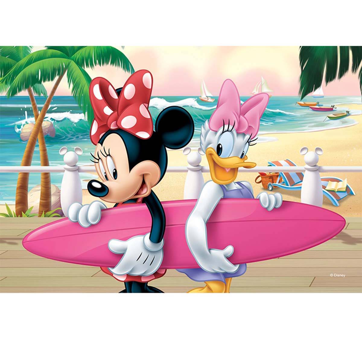 54 Parça Mini Puzzle Yapboz Minnie Mouse