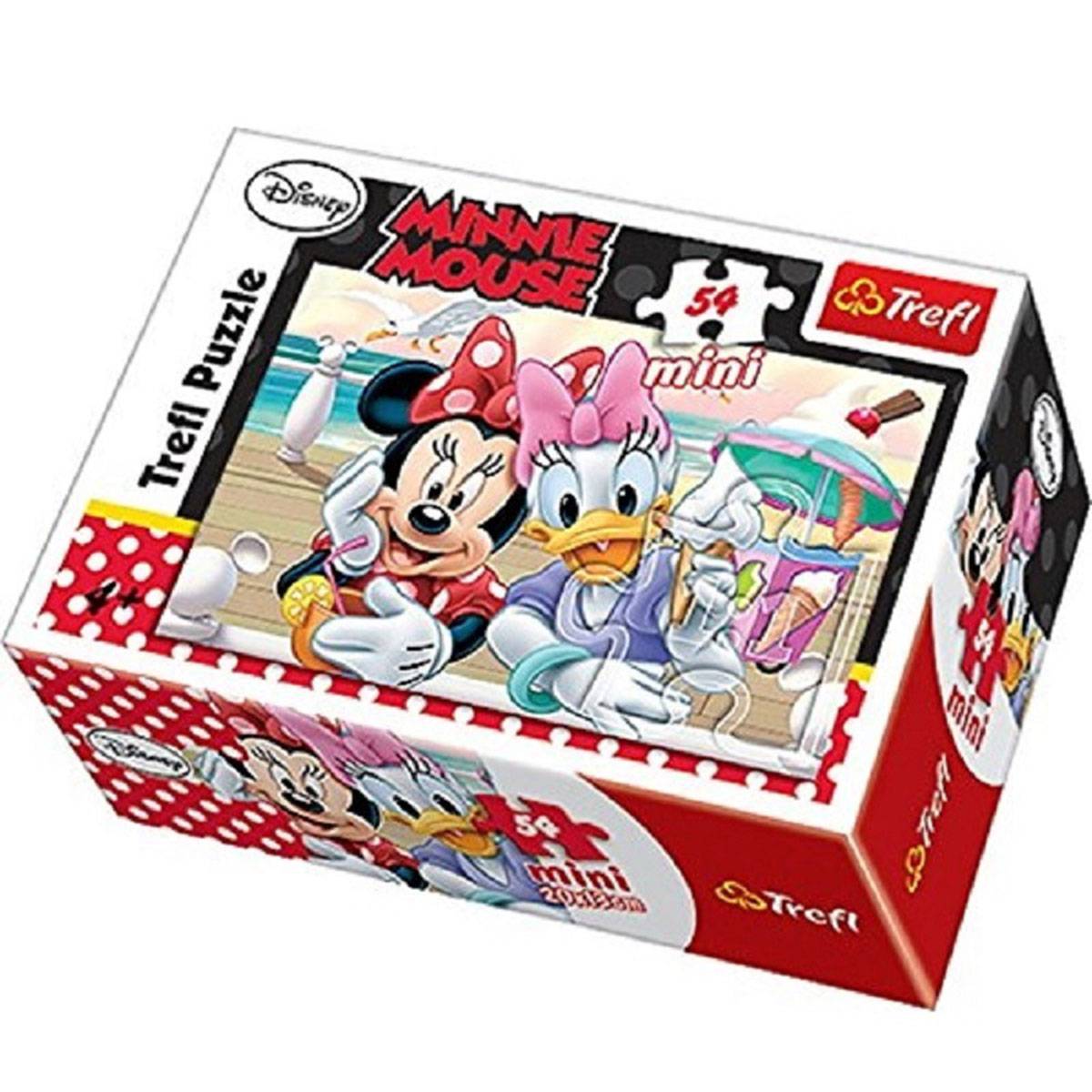 54 Parça Mini Puzzle Yapboz Minnie Mouse