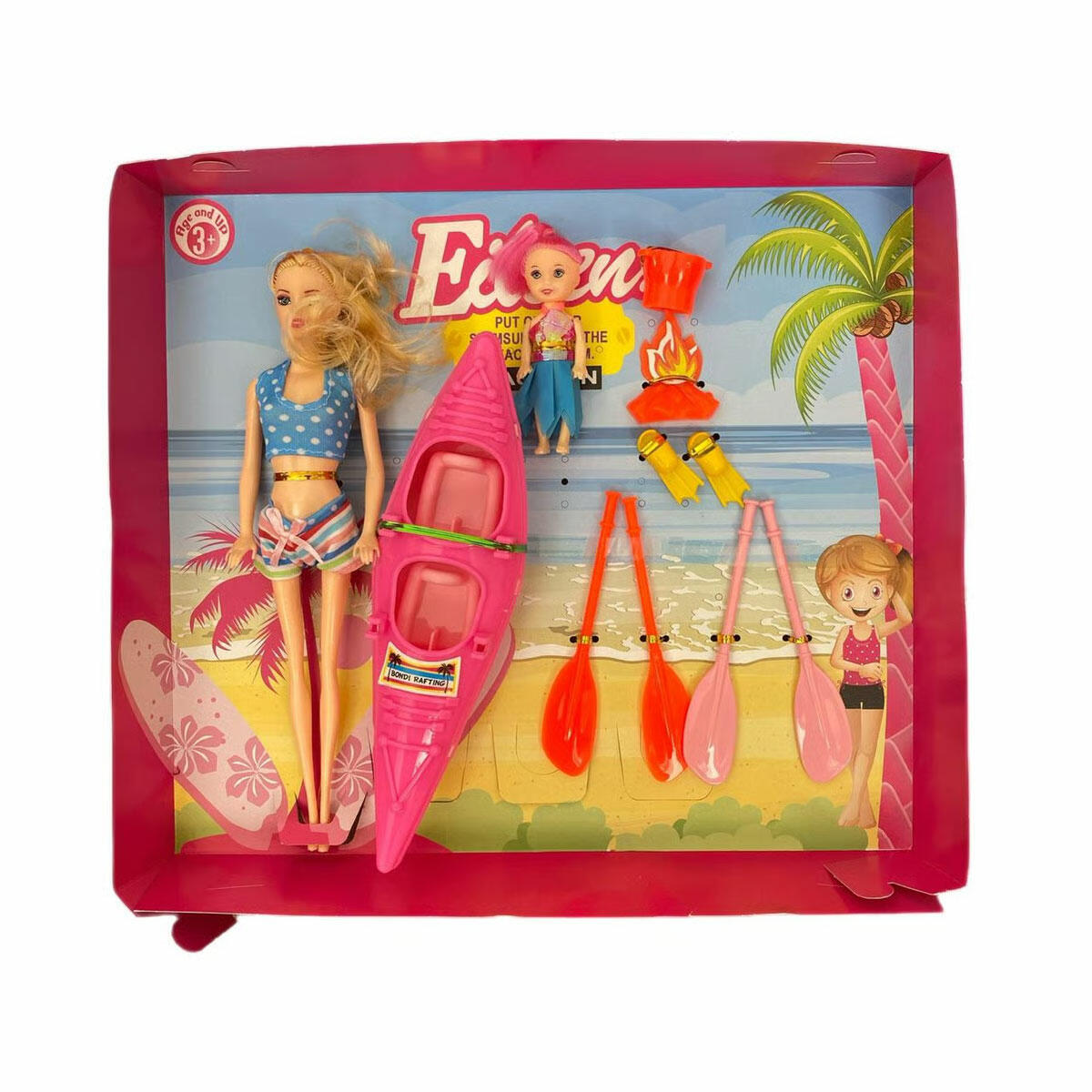 Rafting Setli Bebeğim Aksesuarlı 25 Cm | Macera Seven Minik Kaptanlar İçin Eğlenceli Su Oyun Seti