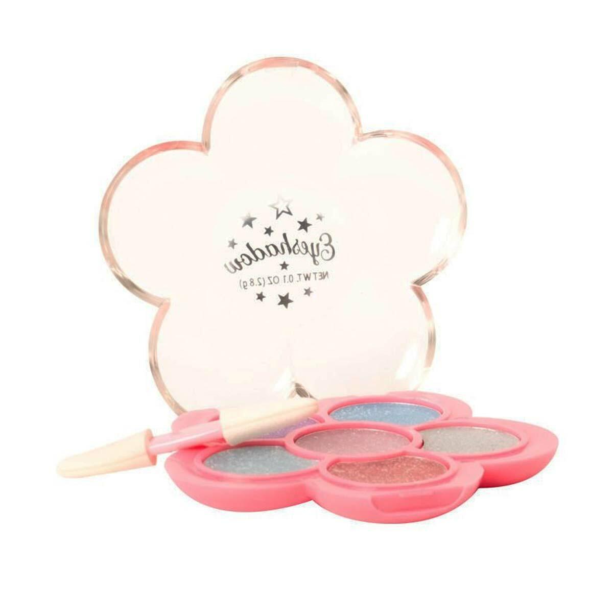 Rainbow Parıltılı Far Ve Ruj Seti | Çocuklar İçin Güvenli Makyaj Seti | Işıltılı Güzellik Ve Stil Kiti