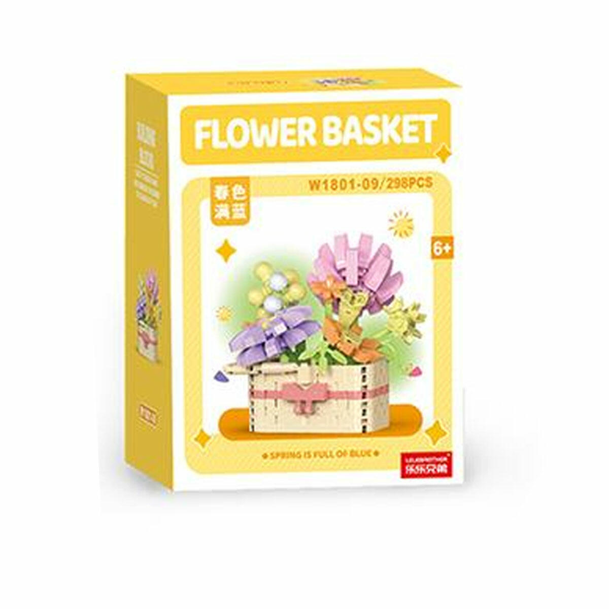 Renkli Çiçekler 298 Parça Blok Seti | Mikro Detaylı Dekoratif Yapım Bloğu | Masaüstü Hobi ve Renkli Ev Aksesuarı Seti