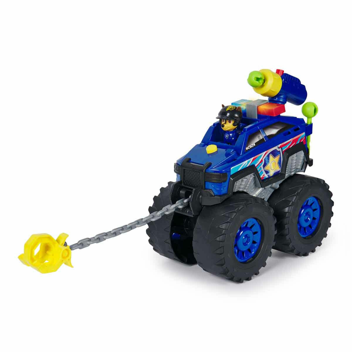 PAW Patrol Sesli ve Işıklı Rescue Wheels Chase Kurtarma Aracı | 26 cm Dev Arazi Aracı ve Figür Seti | Mermi Fırlatmalı ve Ses Efektli Orijinal Lisanslı Oyuncak