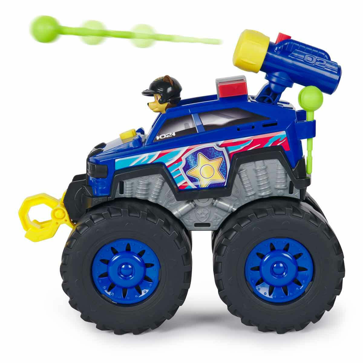 PAW Patrol Sesli ve Işıklı Rescue Wheels Chase Kurtarma Aracı | 26 cm Dev Arazi Aracı ve Figür Seti | Mermi Fırlatmalı ve Ses Efektli Orijinal Lisanslı Oyuncak