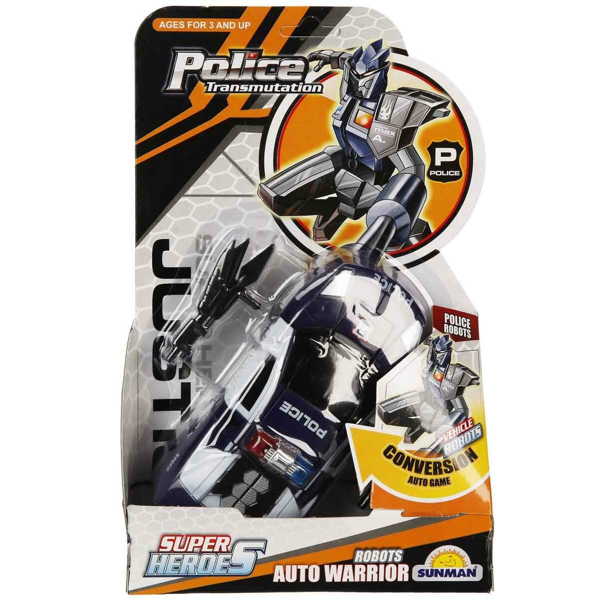 Robot Transformer 16 cm | Dönüşebilen Kahraman Araçlar | Aksesuarlı Aksiyon Figürü