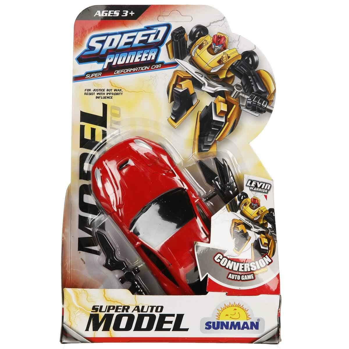 Robot Transformer 16 cm | Dönüşebilen Kahraman Araçlar | Aksesuarlı Aksiyon Figürü