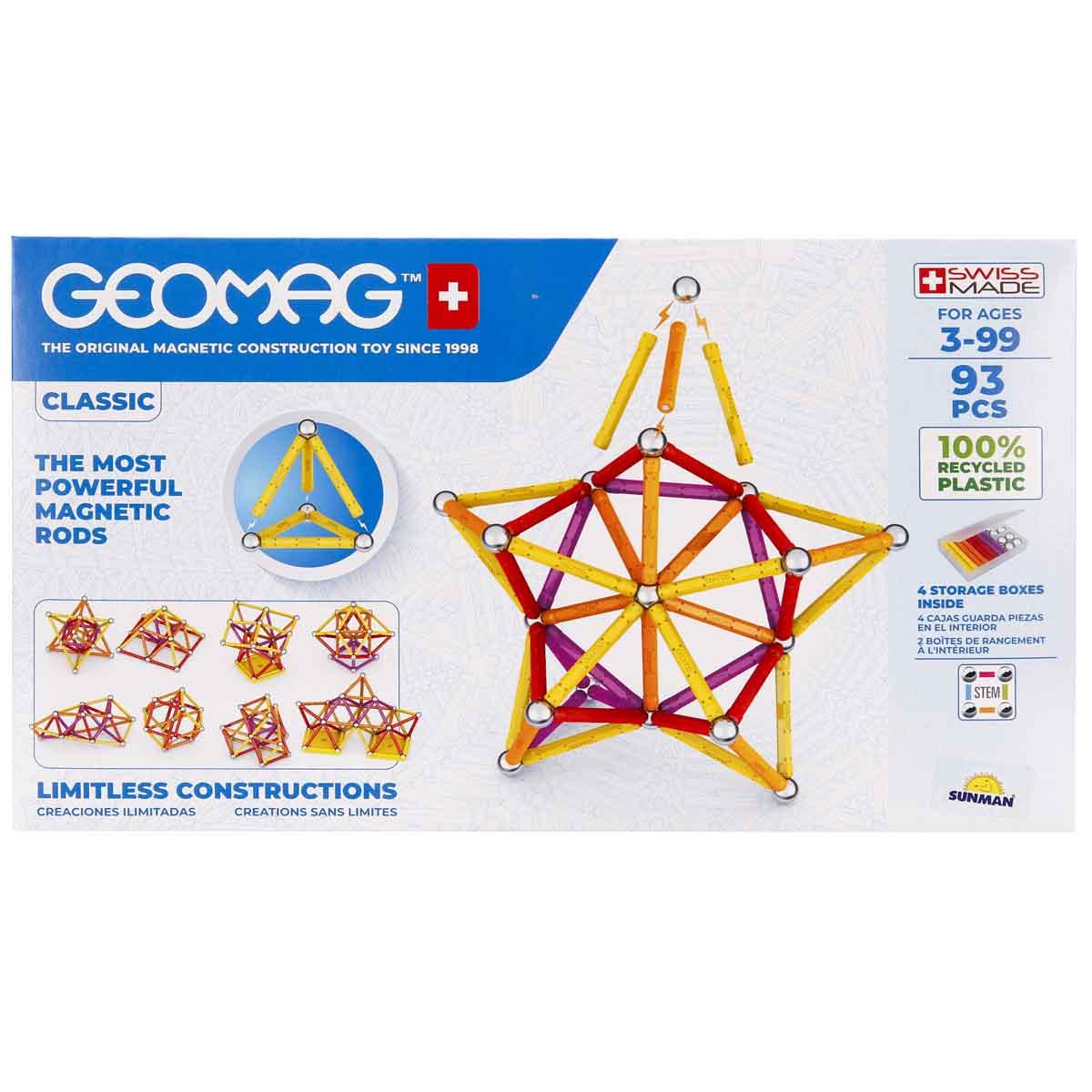 Geomag Klasik Seri Manyetik Zeka Çubukları 93 Parça