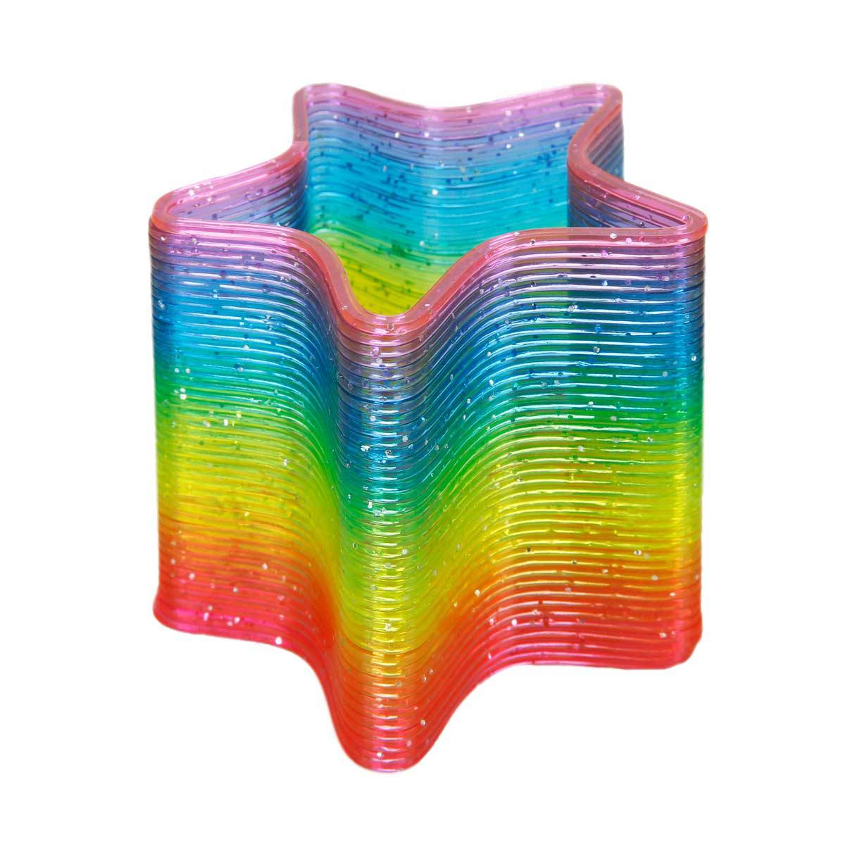 Gökkuşağı Desenli Şeffaf Desenli Stres Yayı