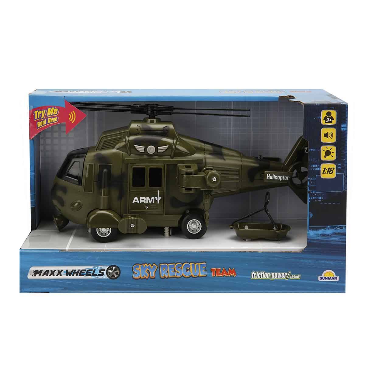 Maxx Wheels 1:16 Sesli ve Işıklı Helikopter
