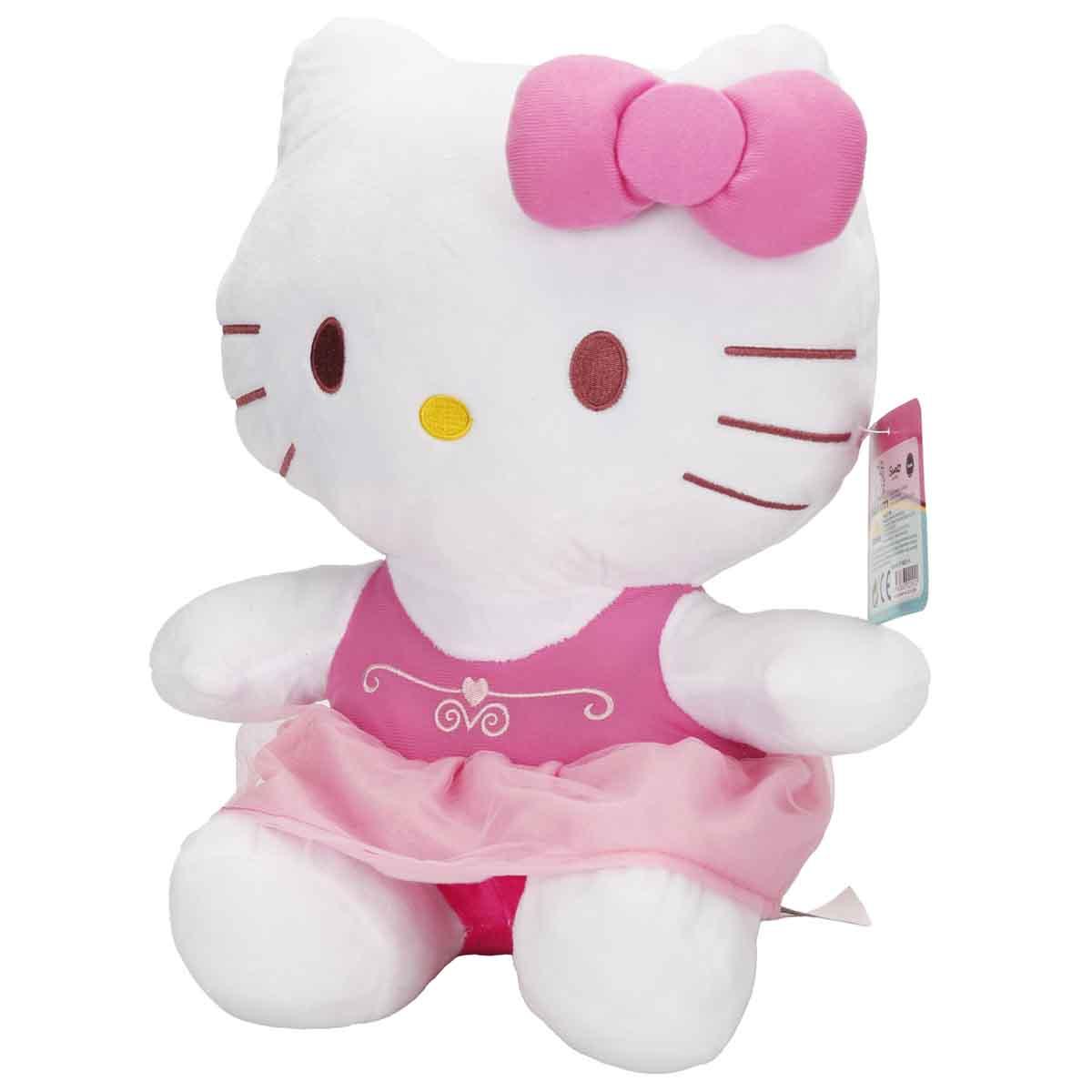 Hello Kitty Fiyonklu Peluş 36 cm - Pembe