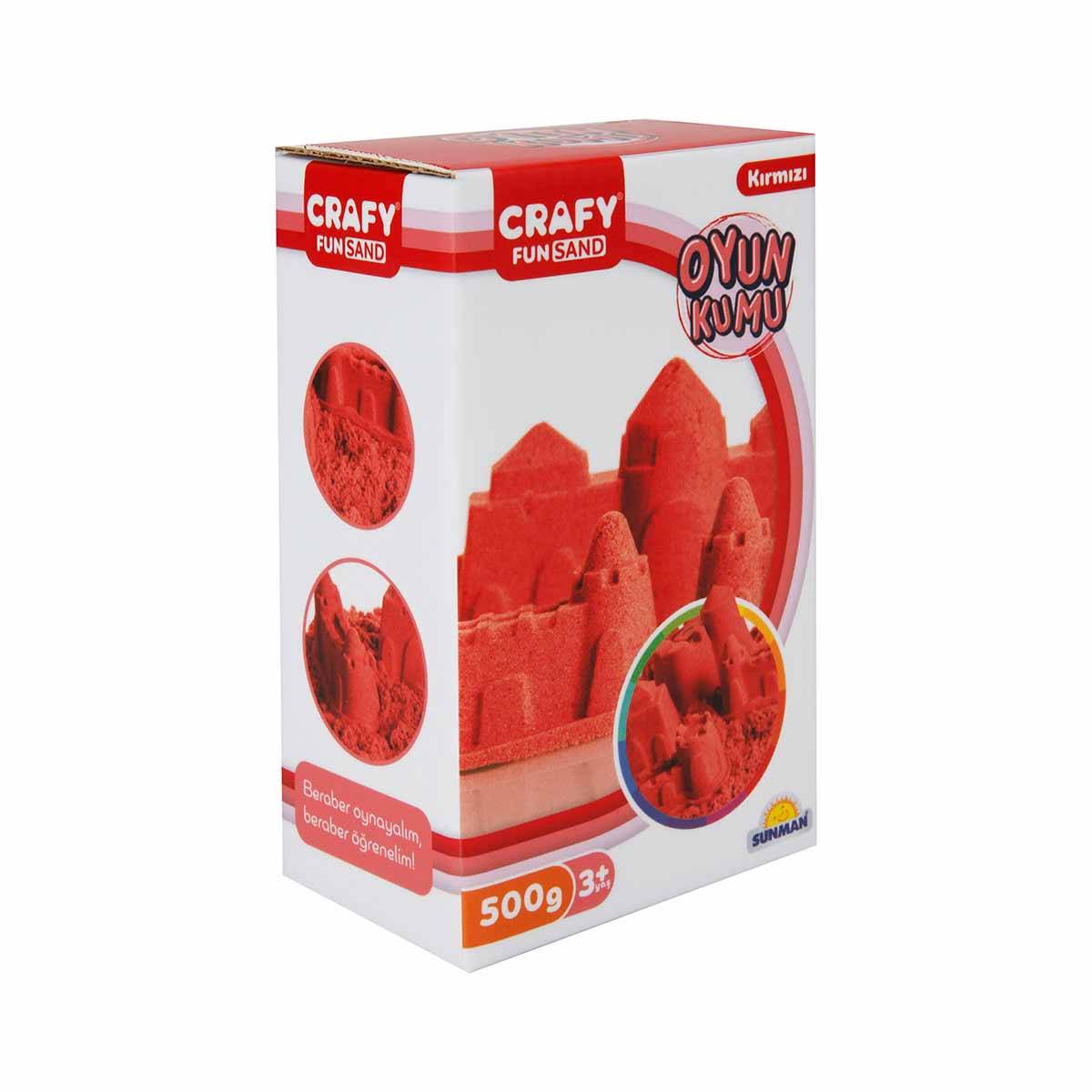 Crafy Kırmızı Kinetik Kum 500gr