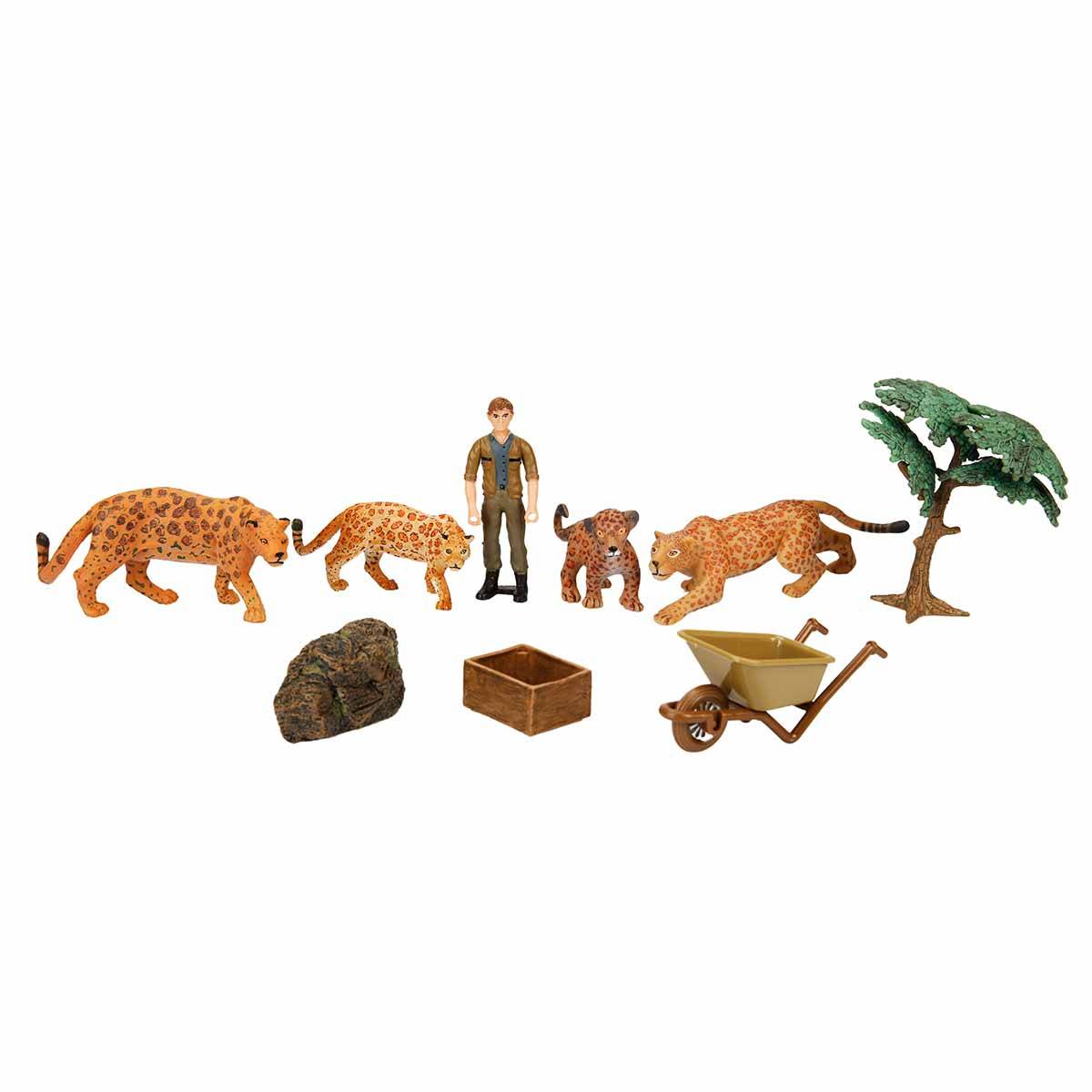 Wild Life Vahşi Hayvanlar Çiftlik Seti - Leopar Aslan Goril