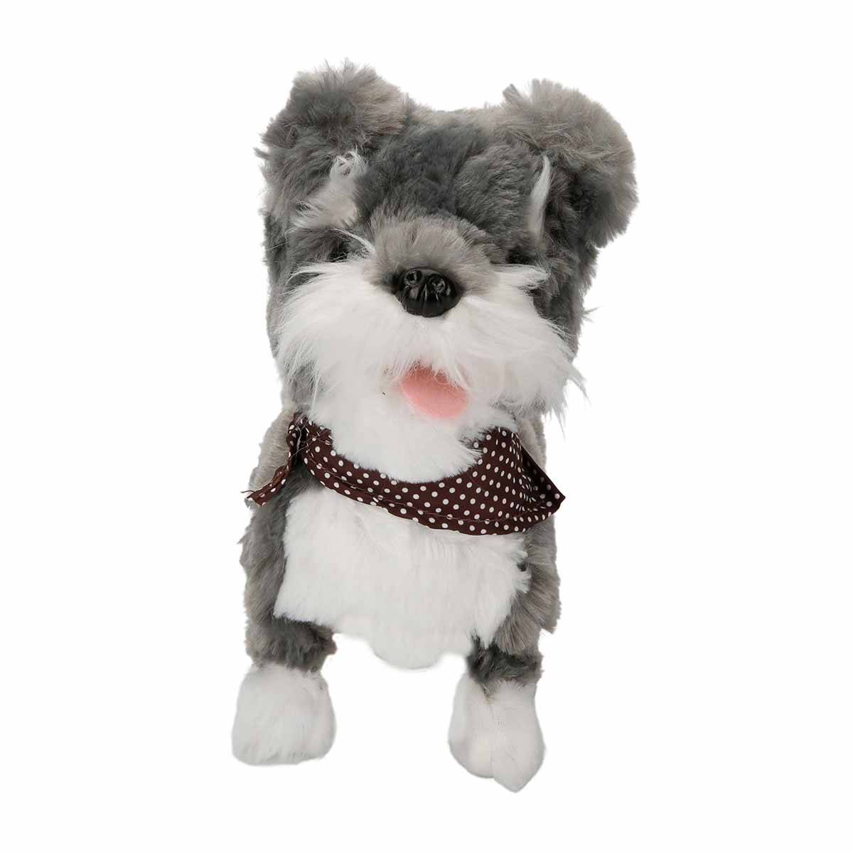 Kablo Kumandalı Yürüyen Sesli Sevimli Gri Köpek Mocha