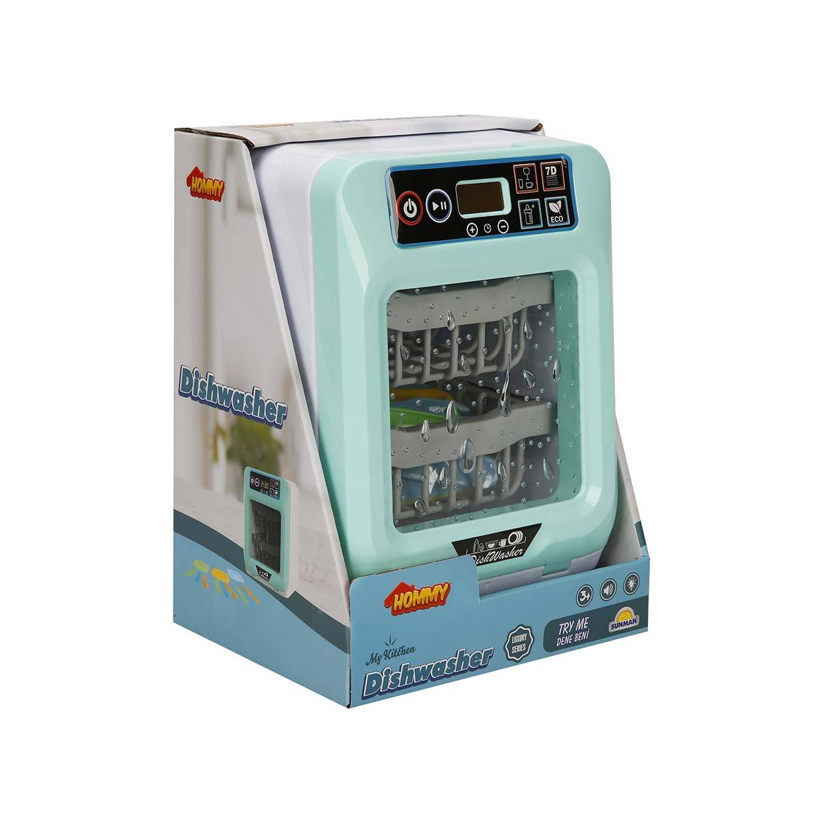 Sesli ve Işıklı Oyuncak Bulaşık Makinesi