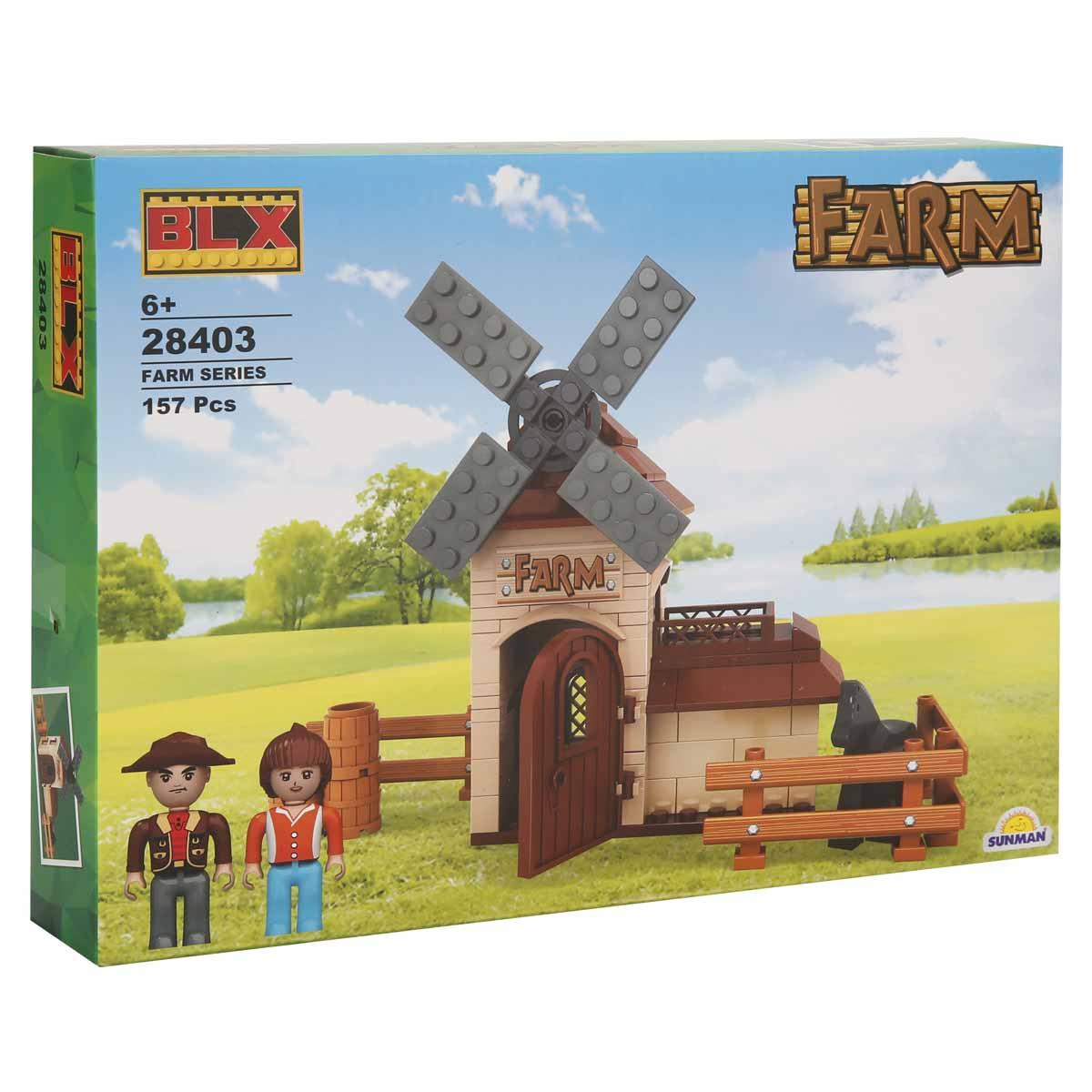 BLX Çiftlik Yel Değirmeni Blok Yapı Seti