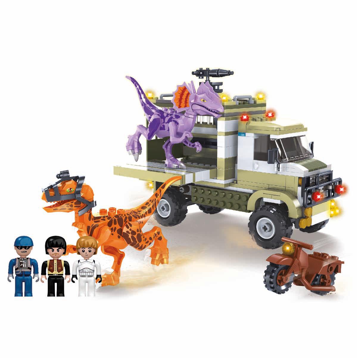 BLX Dinozorlar ve Taşıma Kamyonu Blok Yapı Seti