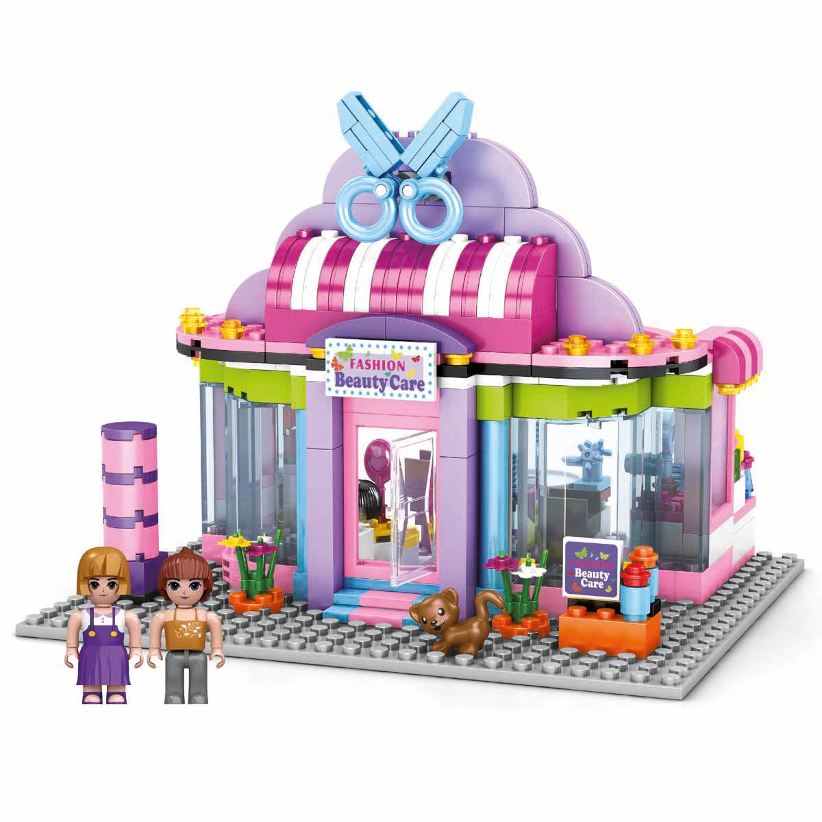 BLX Tatlı Kız Kuaför Salonu Blok Yapı Seti